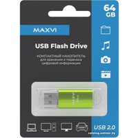 USB Flash Maxvi MP 64GB (зеленый)