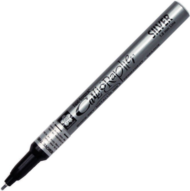 

Маркер специальный Sakura Pen Pen-Touch Calligrapher XPSKC53 (серебристый)