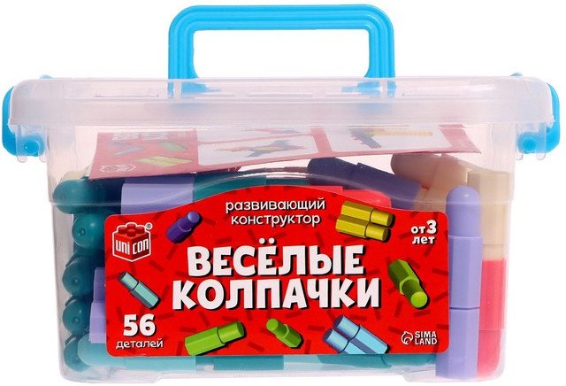 

Конструктор Unicon Веселые колпачки 9224823