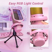 Проводной микрофон Tonor TC310 (розовый)