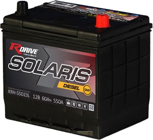 

Автомобильный аккумулятор RDrive Solaris Diesel SMF KRH-55D23L (60 А·ч)