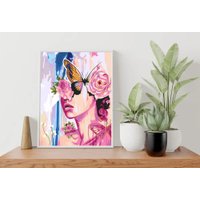 Картина по номерам PaintLine Девушка-бабочка PL-00159