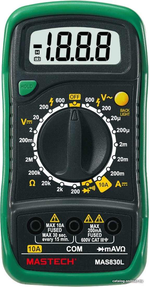 Мультиметр Mastech MAS830L