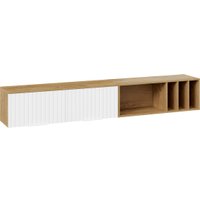 Шкаф распашной Трия Хилтон с полкой 2040 (дуб крафт золотой/белый матовый)