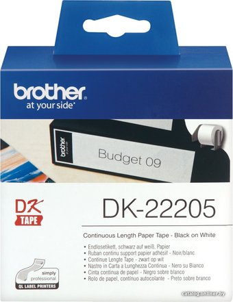 Самоклеящаяся термобумага Brother DK22205 (62 мм, 30.48 м)