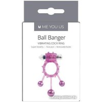 Виброкольцо ABS Holding Ball Banger Me You Us с вибропулей и метал. шариками 32006PU