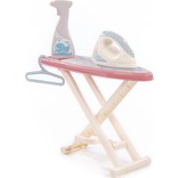 Набор хозяйственный игрушечный Полесье Утюжок с гладильной доской, пульверизатором и вешалкой 67484 (коралловый)