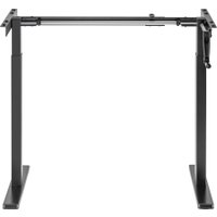 Стол ErgoSmart Manual Desk Compact FR 1200х650х25 мм (ЛДСП дуб натуральный/черный)