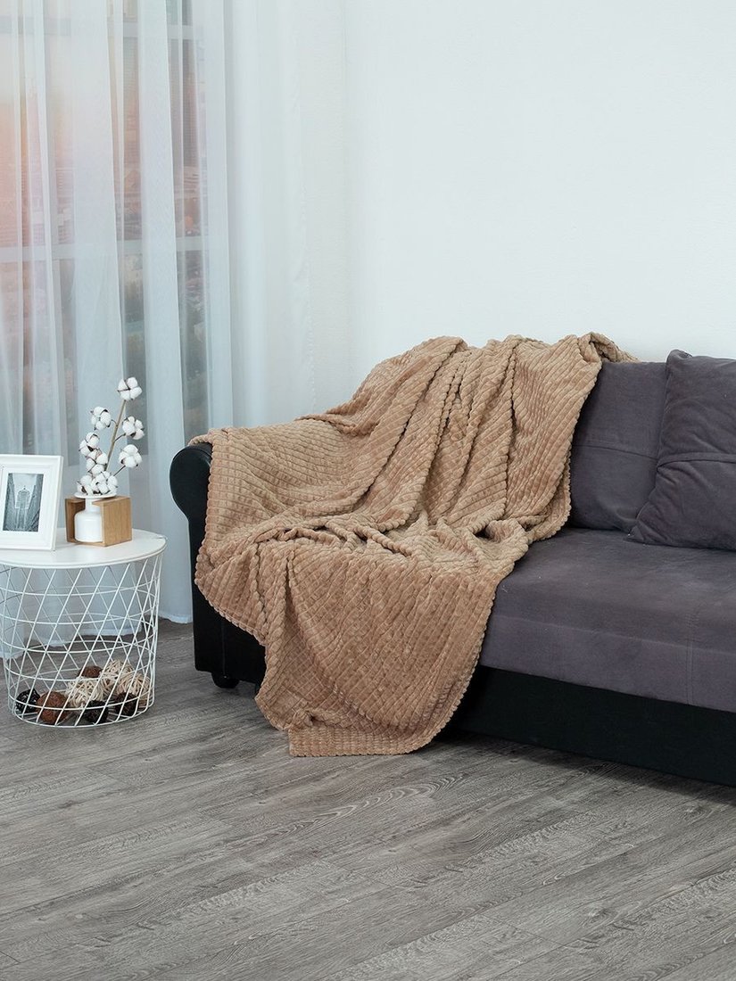 

Плед Tex Republic FF FNJq BE-GY1 1520 16-1320 150x200 см (серо-бежевый)