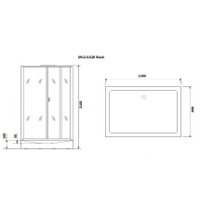 Душевая кабина Niagara NG-6912-01QR 120x80x210 (тонированное стекло)