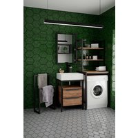  Millwood Этажерка Венеция 60 (дуб табачный craft/черный)