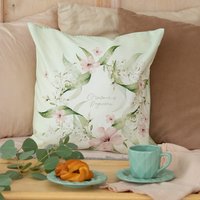 Чехол на подушку Listelle collection Жаклин венок с надписью 814601/1