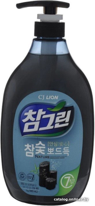 Средство для мытья посуды Lion Charmgreen Pump Древесный уголь (1 л)