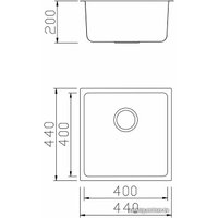 Кухонная мойка Tolero TS-440