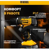 Ударная дрель-шуруповерт Denzel CID-18-0 26136 (без АКБ)