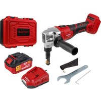 Высечные электрические ножницы Wortex CNB 1825 XLT SET 1318929 (с 1-м АКБ, кейс)
