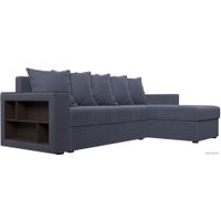 Угловой диван Лига диванов Дубай лайт правый 114191 (рогожка серый)