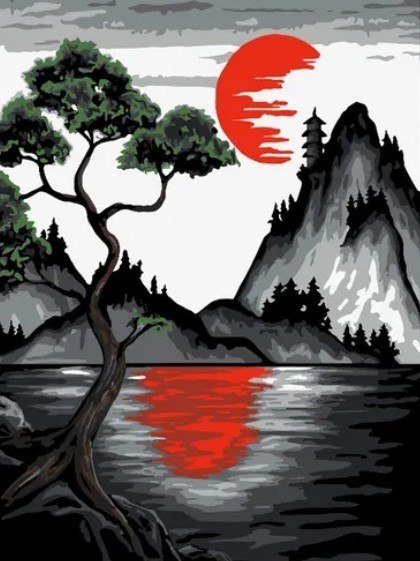 

Картина по номерам PaintLine Восточный пейзаж PL-00274