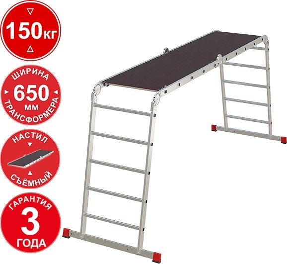 

Лестница-трансформер Новая высота NV3332 3332405 (4x5 ступеней)