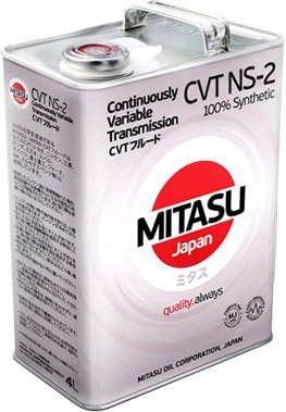 

Трансмиссионное масло Mitasu MJ-326 CVT NS-2 FLUID 100% Synthetic 4л