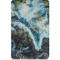 Чехол для планшета JFK Smart Case для Realme Pad Mini (синий мрамор)