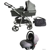 Универсальная коляска ForKiddy Siesta (3 в 1, серый)