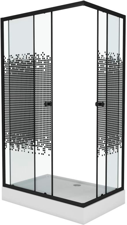 

Душевой уголок Niagara NG-012-14QBLACK 120x80x195 (мозаика стекло)