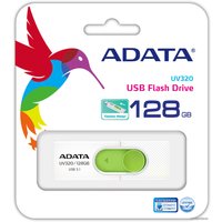 USB Flash ADATA UV320 128GB (белый/зеленый)