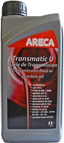 

Трансмиссионное масло Areca Transmatic U 1л
