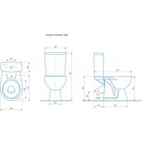 Унитаз напольный Кировский завод Уют (коричневый)