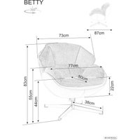 Интерьерное кресло Signal Betty (черный/черный)
