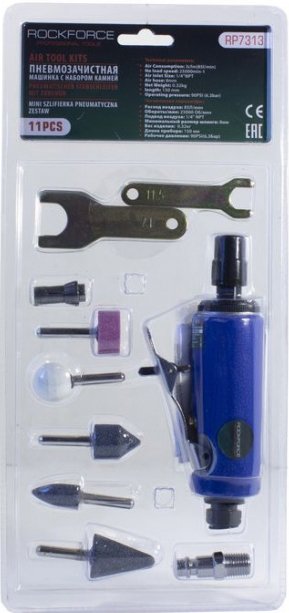 

Пневмошлифмашина RockForce RF-RP7313 (11 предметов)