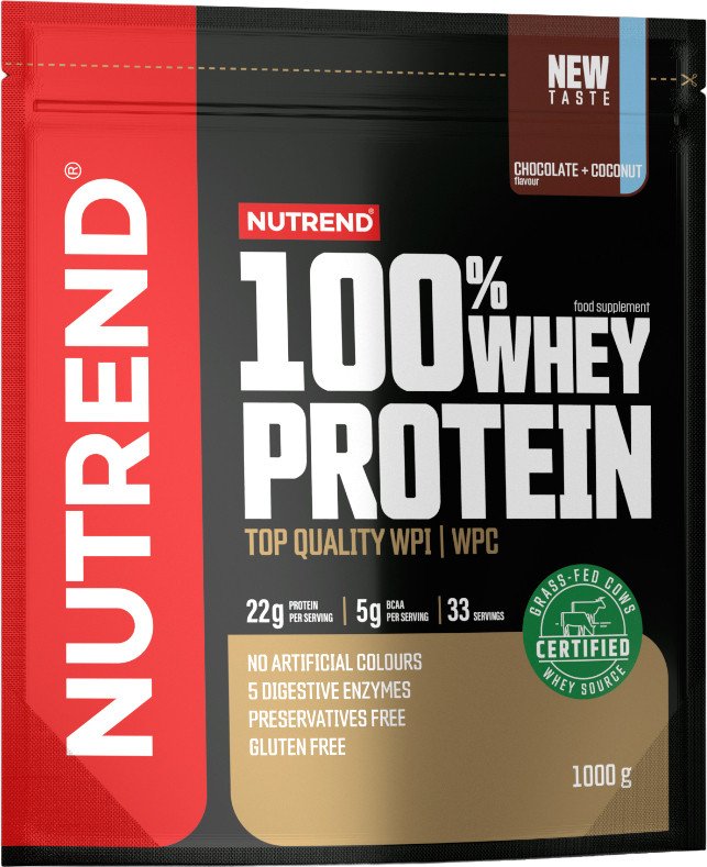 

Протеин сывороточный (изолят) Nutrend 100% Whey Protein (1000г, шоколад/кокос)