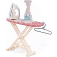 Набор хозяйственный игрушечный Полесье Утюжок с гладильной доской, пульверизатором и вешалкой 67484 (коралловый)