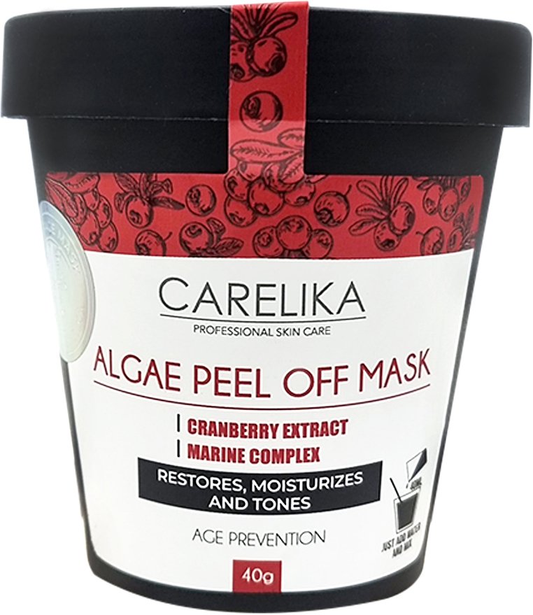 

Carelika Маска для лица альгинатная Algae Peel Off Mask Cranberry Extract Marine Complex (40 г)