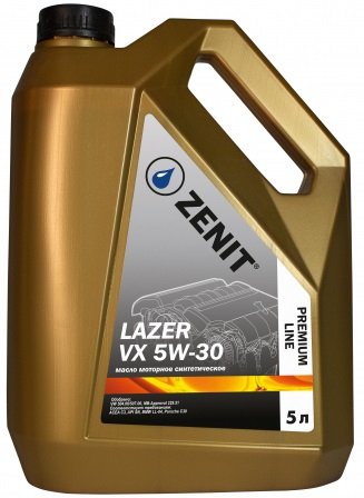 

Моторное масло Zenit Premium Line Lazer VX 5W-30 5л