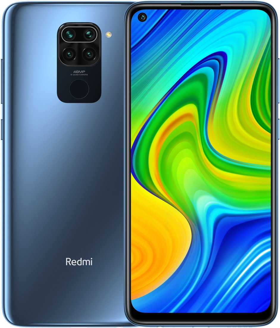 

Смартфон Xiaomi Redmi Note 9 3GB/64GB международная версия без NFC (синий)