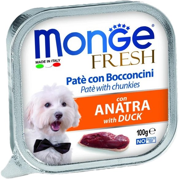 

Пресервы Monge Fresh с уткой (100 г)