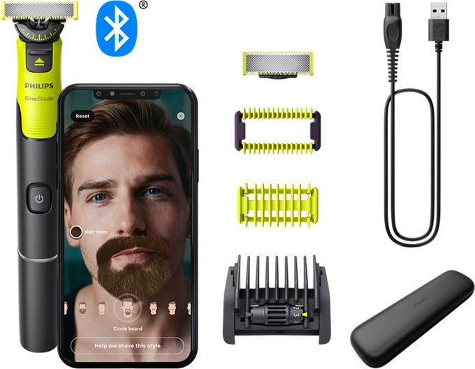 Триммер для бороды и усов Philips OneBlade 360 Face + Body QP4631/65