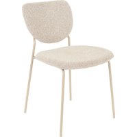 Стул Stool Group Gigi DRC-9155-B (серо-бежевый букле/ножки кремовые)