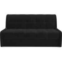 Диван Мебель-АРС Аккордеон Барон №6 НПБ 140x200 (велюр черный HB-178/17)