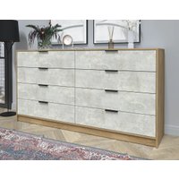 Комод Интерлиния Концепт КТ-К197 (бетон лайт/дуб золотой)