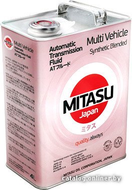 Трансмиссионное масло Mitasu MJ-323 MULTI VEHICLE ATF Synthetic Blended 4л