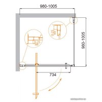 Душевой уголок Cezares MOLVENO-A-1-100-C-Cr-IV