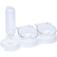 Двойная миска Classmark Модернизированная для кошки 38x15x23 (белый)