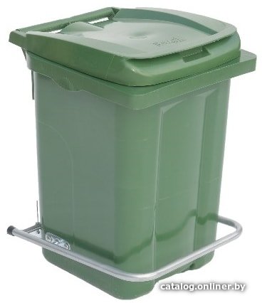 Контейнер для мусора Razak Plast с педалью 60 л (зеленый)