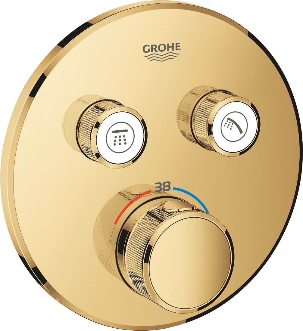 

Смеситель без скрытого механизма Grohe Grohtherm SmartControl 29119GL0 (холодный рассвет)