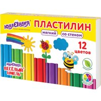 Пластилин Юнландия Веселый шмель 106672 (12 цв) в Гомеле
