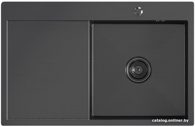 Кухонная мойка Mixline Pro 552923 (черный графит, с сифоном)