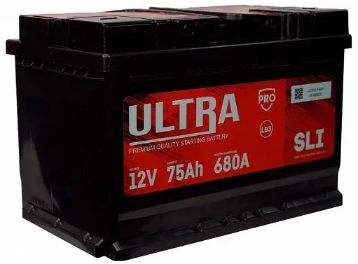 

Автомобильный аккумулятор Ultra PRO R+ (75 А·ч)